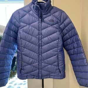 Beautiful blue north face puffy jacket